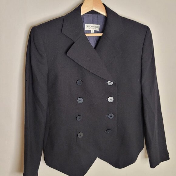 Giorgio Armani 8-Button Double-Breasted Blazer - Picture 6 of 8